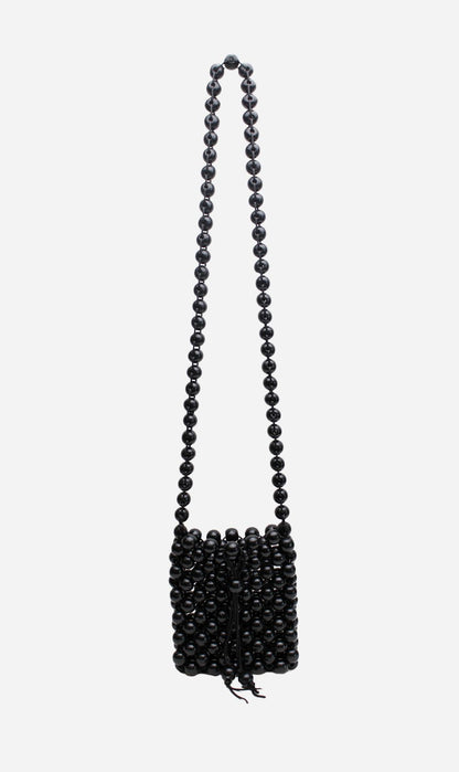 La Tribe | Beaded Crossbody Bag - Black