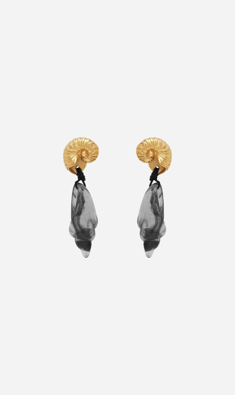 Alemais| Reverie Resin Conch Drop Earrings