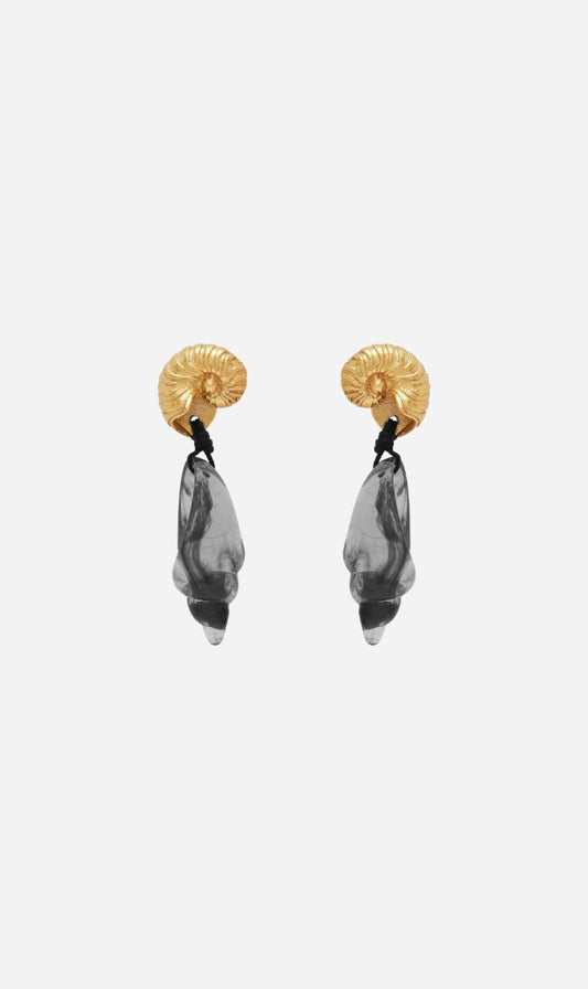 Alemais| Reverie Resin Conch Drop Earrings