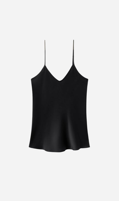 Silk Laundry | Bias Cut Cami - Black