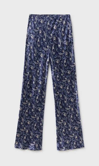 Silk Laundry | Bias Cut Pants - Hounds Paisley