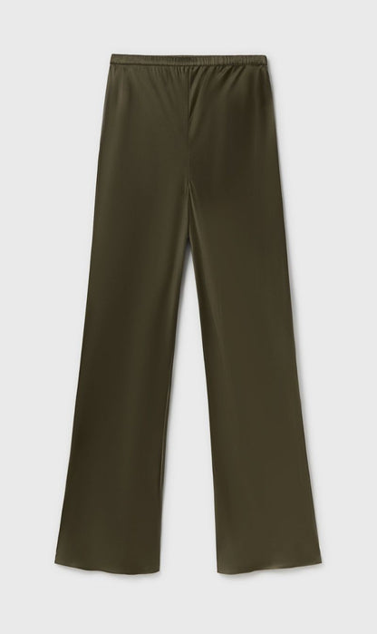Silk Laundry | Bias Cut Pants - Pine