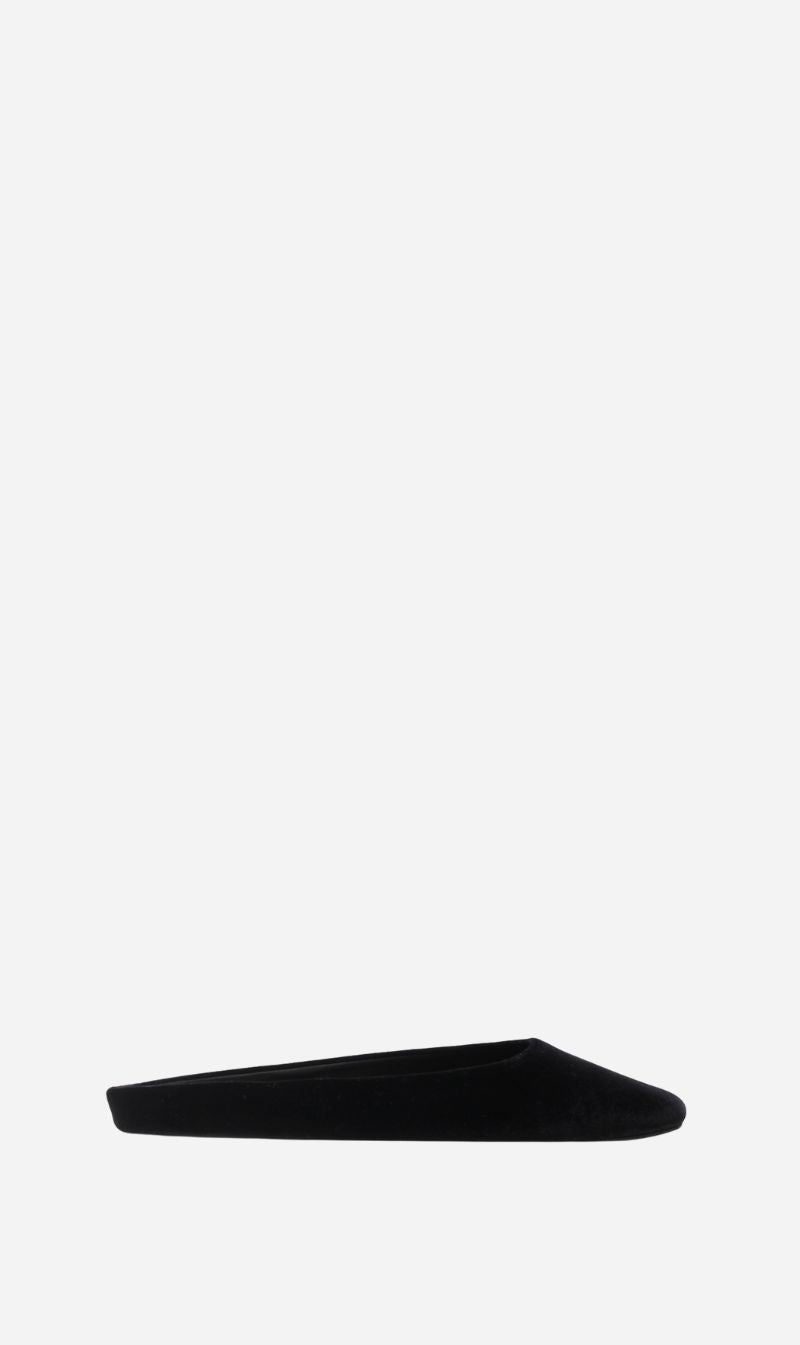 La Tribe | Mya Mule - Black Silk Velvet