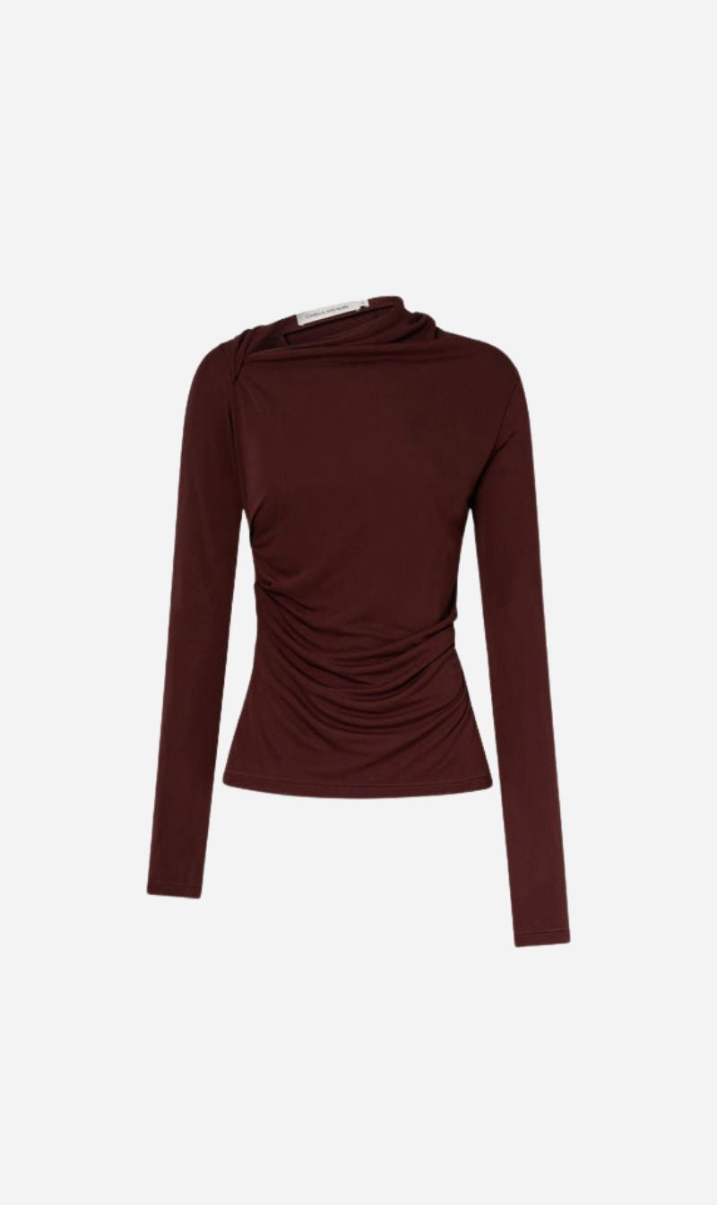 Camilla and Marc | Mai Long Sleeve Top - Almandine