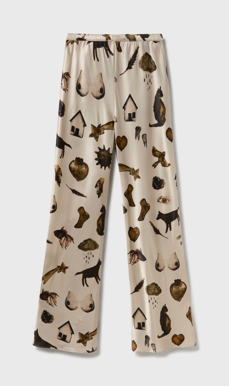 Silk Laundry | Bias Cut Pants - Miracles Hazelnut