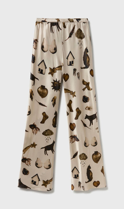Silk Laundry | Bias Cut Pants - Miracles Hazelnut