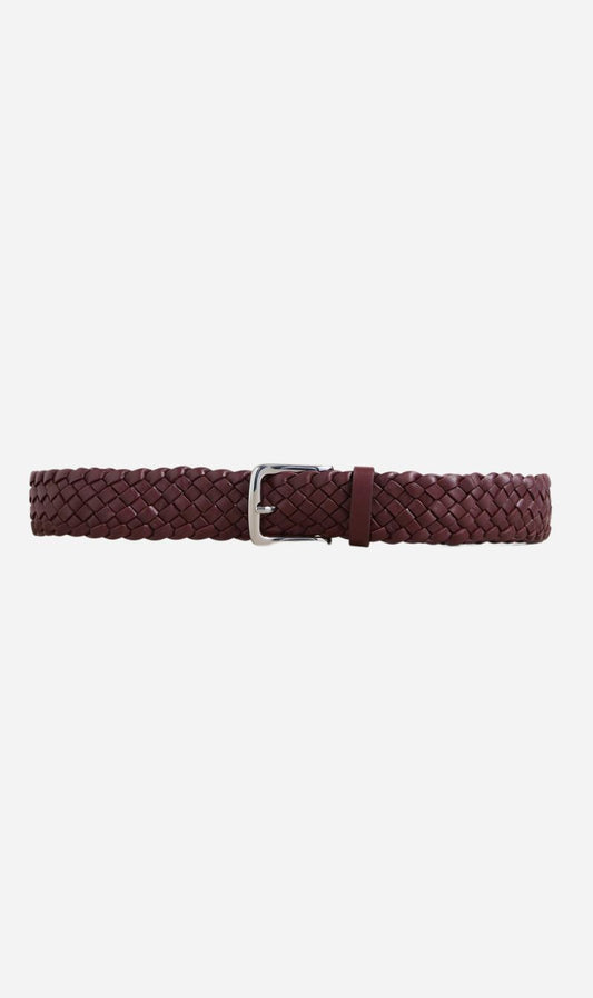 A.Emery | The Kya Braided Belt - Merlot