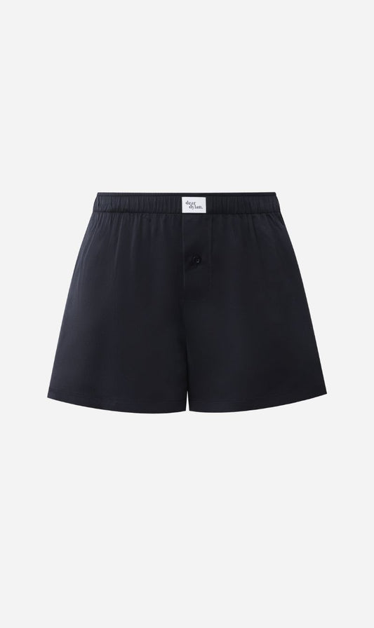 Dear Dylan | Silk Boxer Short - Noir
