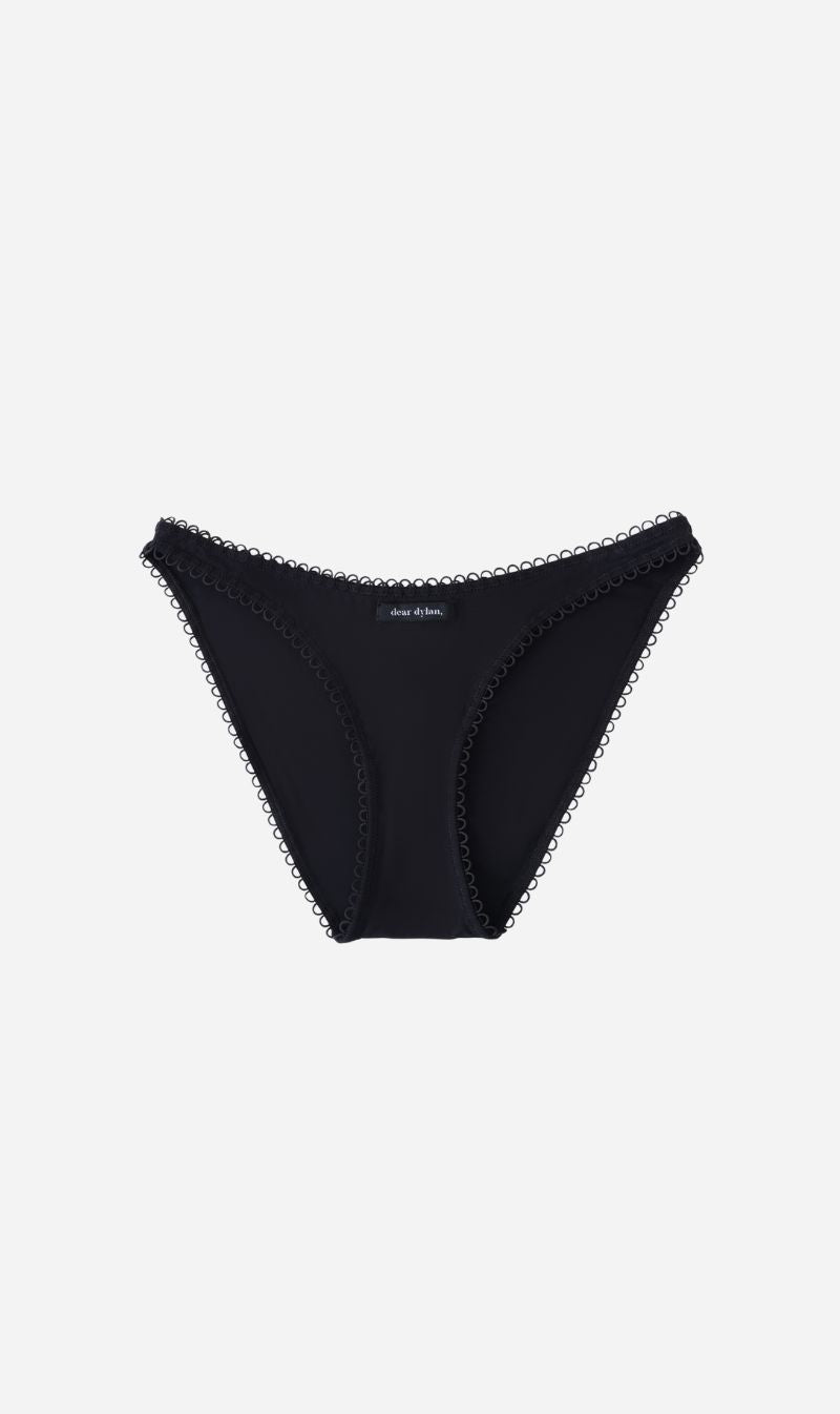 Dear Dylan | Eyelet Trim Brief - Noir
