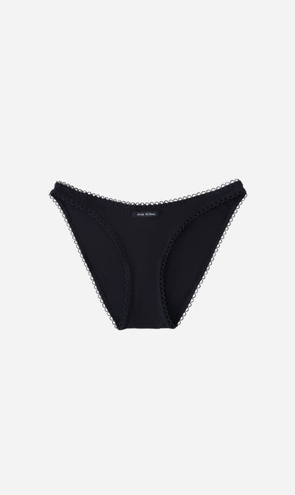 Dear Dylan | Eyelet Trim Brief - Noir