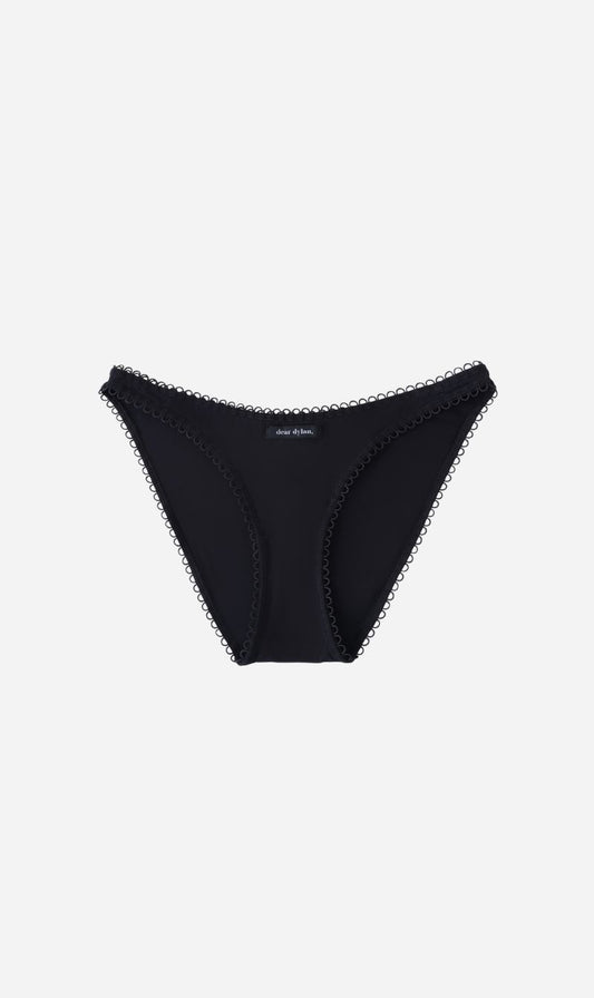 Dear Dylan | Eyelet Trim Brief - Noir