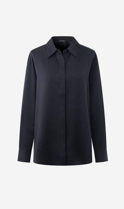Dear Dylan | Dylan Silk Shirt - Noir