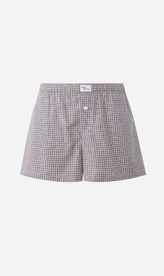 Dear Dylan | Boxer Short - Biscuit Plaid