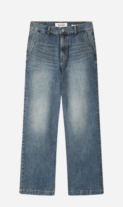 Tonywack | Straight Leg Denim Jeans - Washed Blue