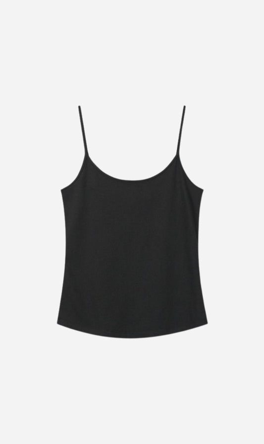 Tonywack | Cotton Lyocell Tank Top - Black