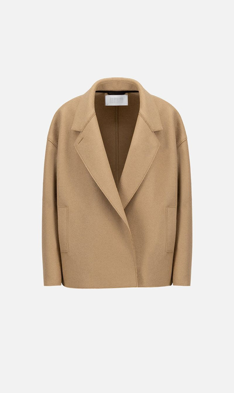 Harris Wharf London | Oversized Boxy Jacket - Tan