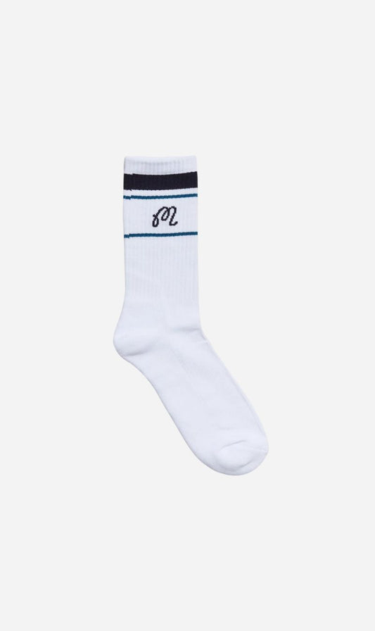 Malbon | Sportiva Sock - White