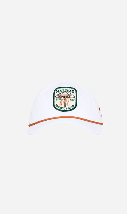 Malbon | Vacation Club Nylon Rope Hat - White