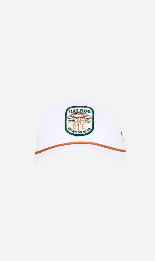 Malbon | Vacation Club Nylon Rope Hat - White