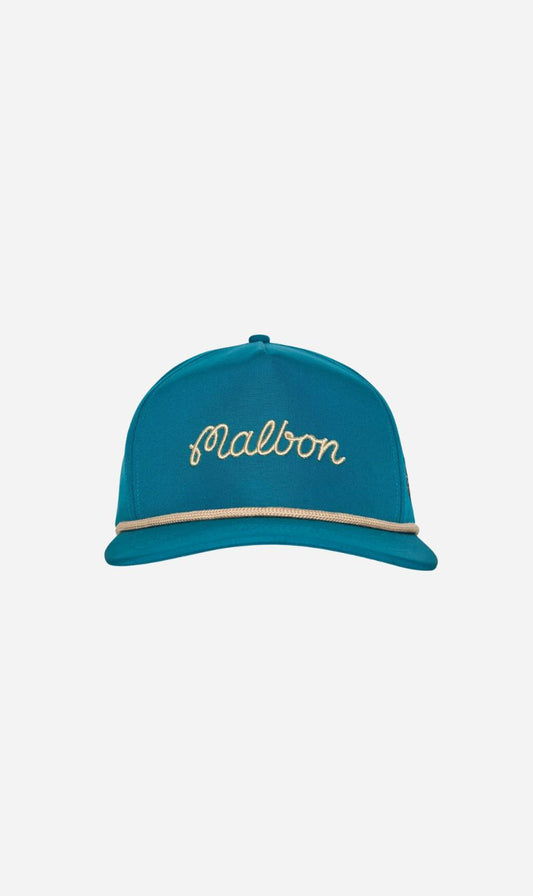Malbon | Two Man Scramble Nylon Rope Hat - Blue Green