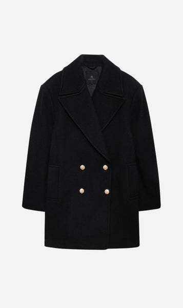Anine Bing | Glenn Peacoat - Black – Sisters & Co