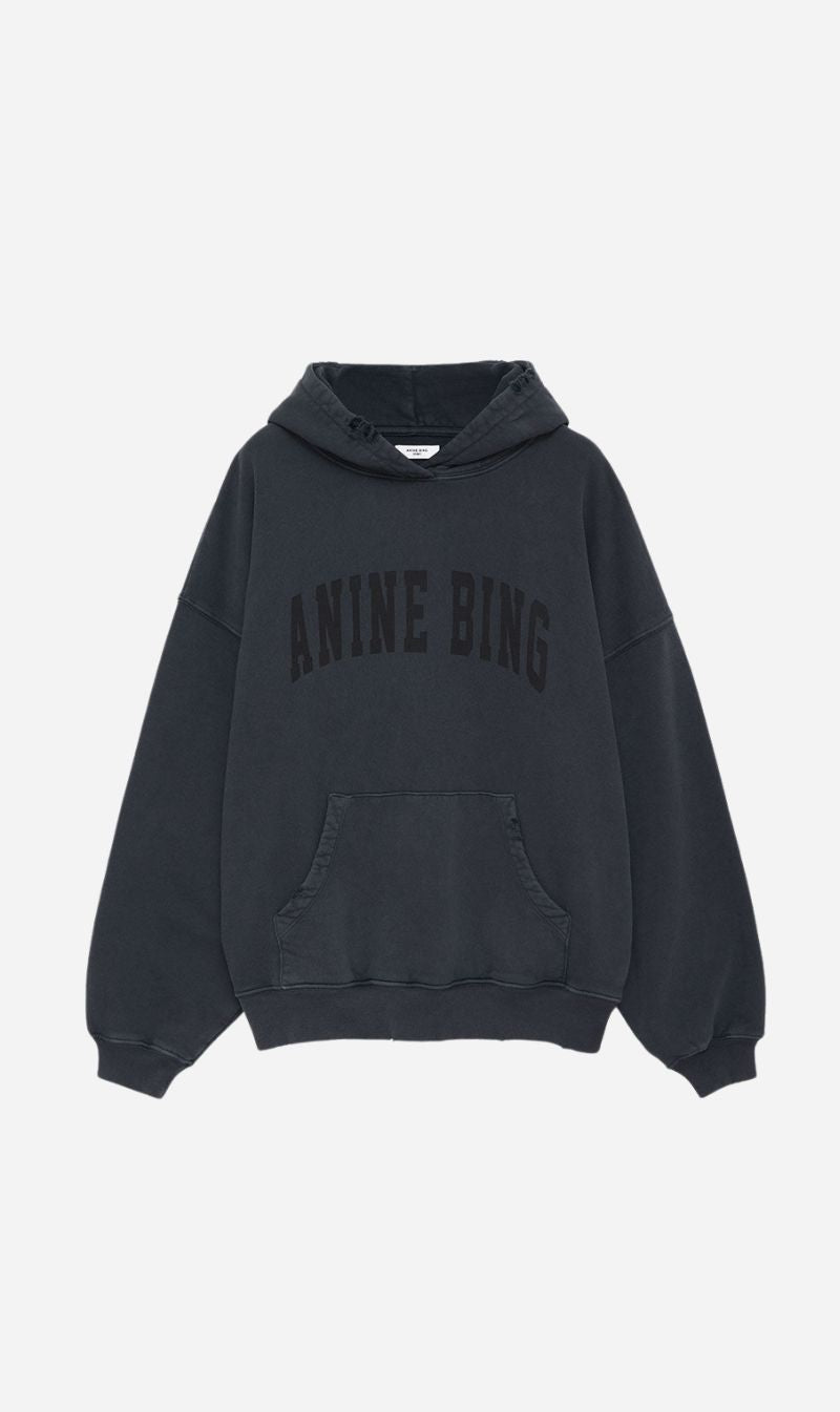 Anine Bing | Harvey Sweatshirt - Dark Washed Black