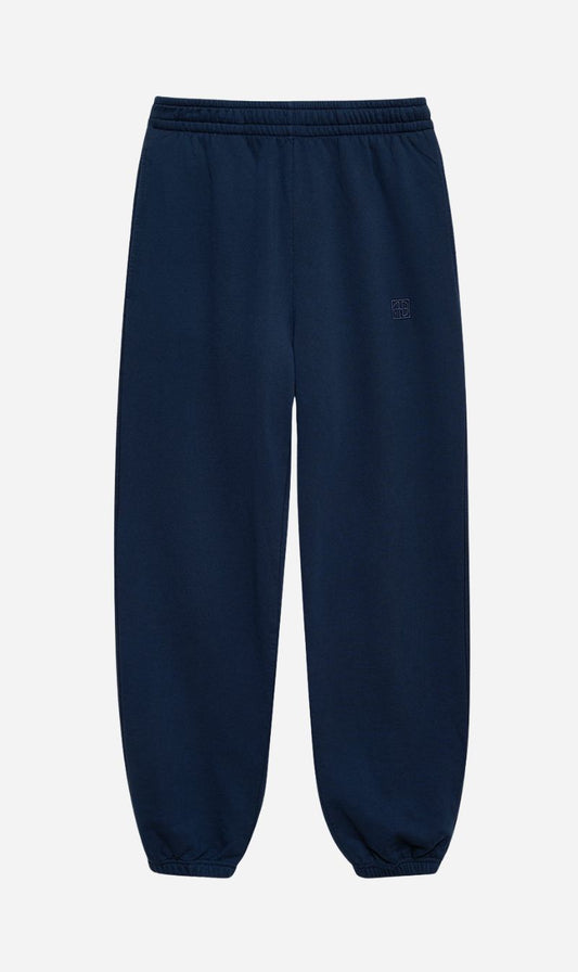 Anine Bing | Karter Jogger Framed Monogram - Washed Navy