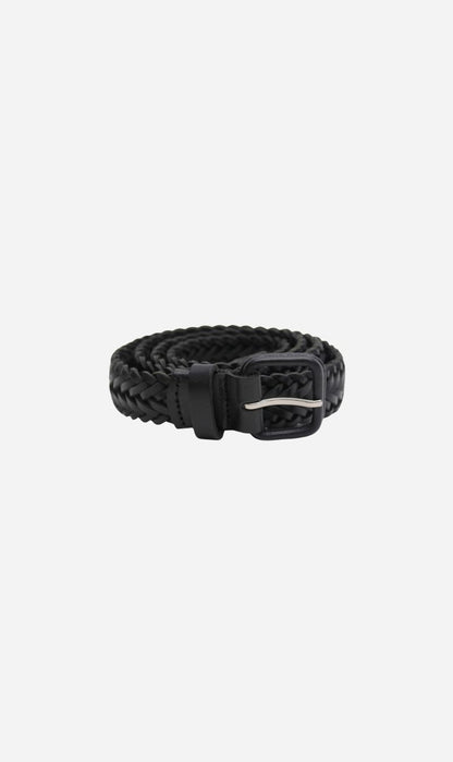 La Tribe | Thin Woven Belt - Black