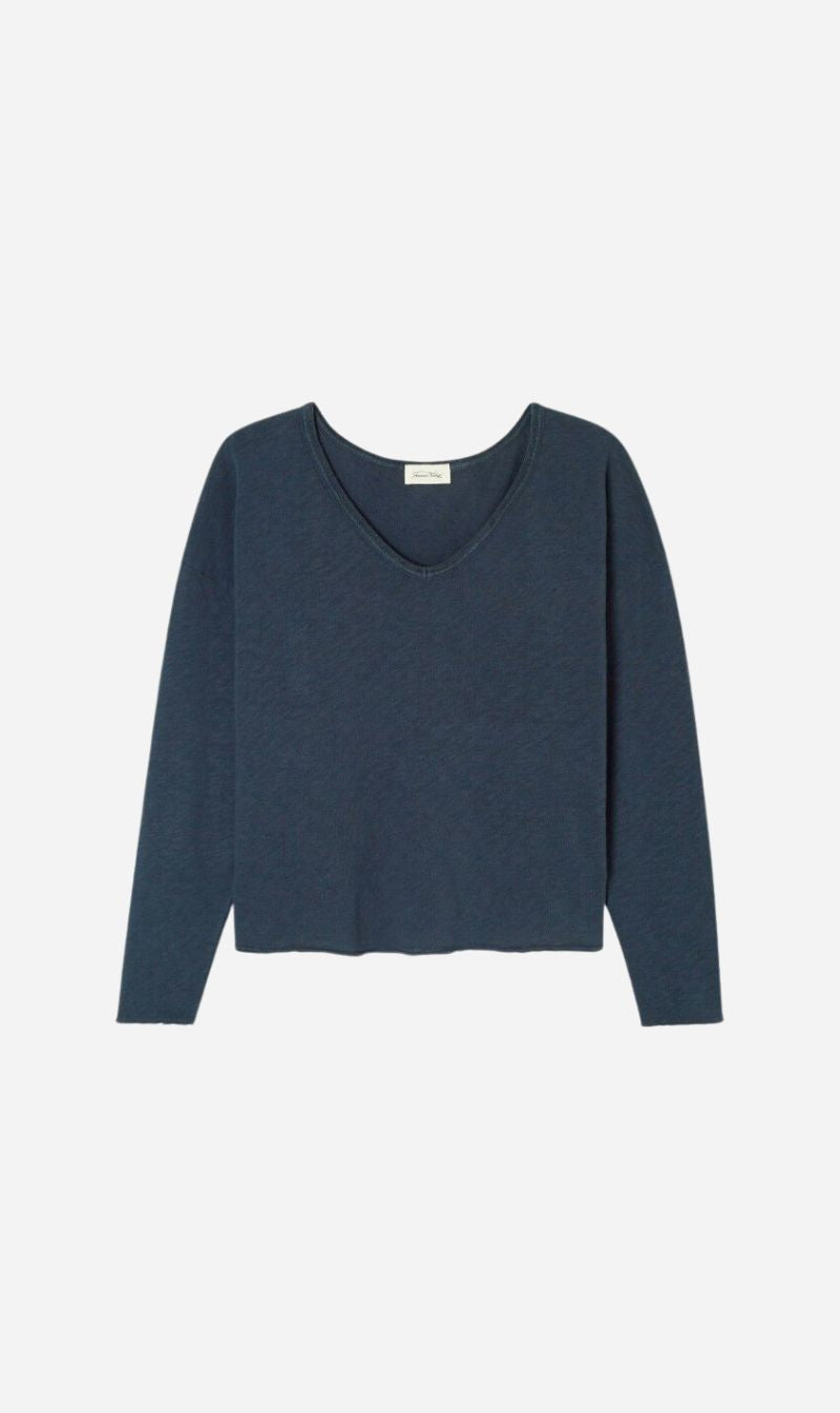 American Vintage | Sonoma Long Sleeve T.Shirt - Vintage Navy Blue