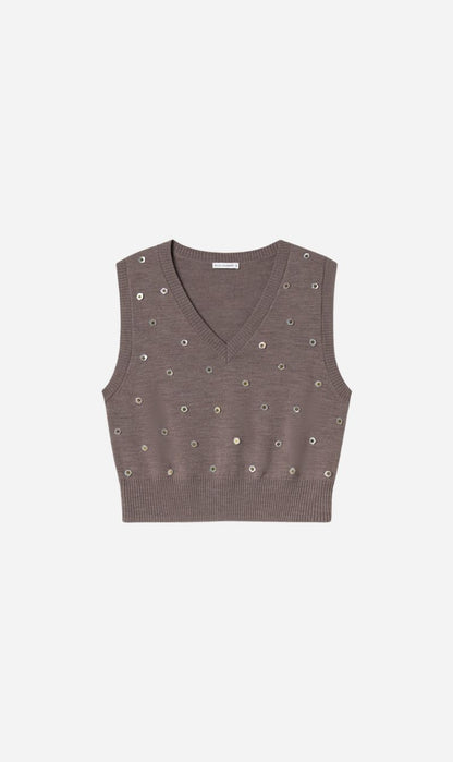 Silk Laundry | V Neck Sweater - Pearl