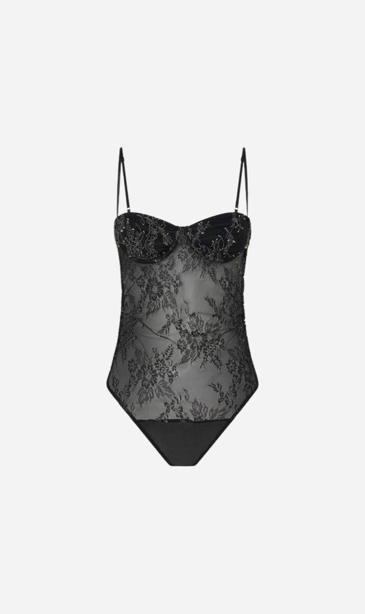 Camilla and Marc | Peregrine Lace Bodysuit - Black