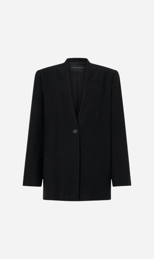 Camilla and Marc | Conic Loopback Blazer - Black