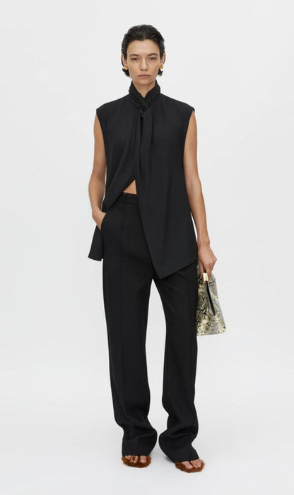 Camilla and Marc | Oriole Twist Neck Top - Black