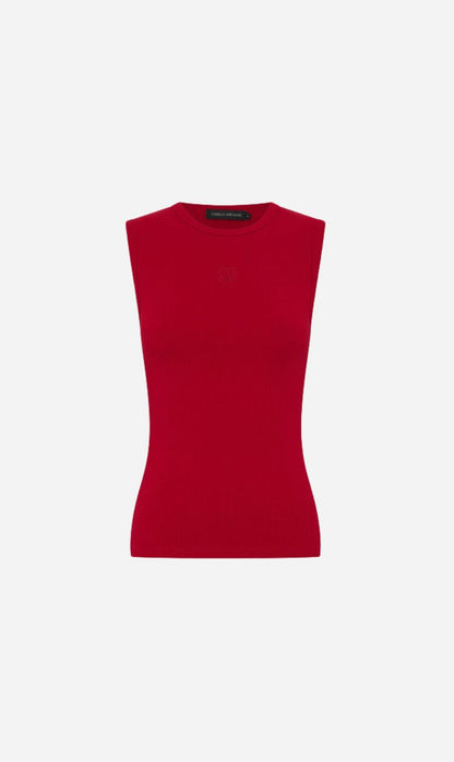 Camilla and Marc | Nora Crew Tank - Ruby Red