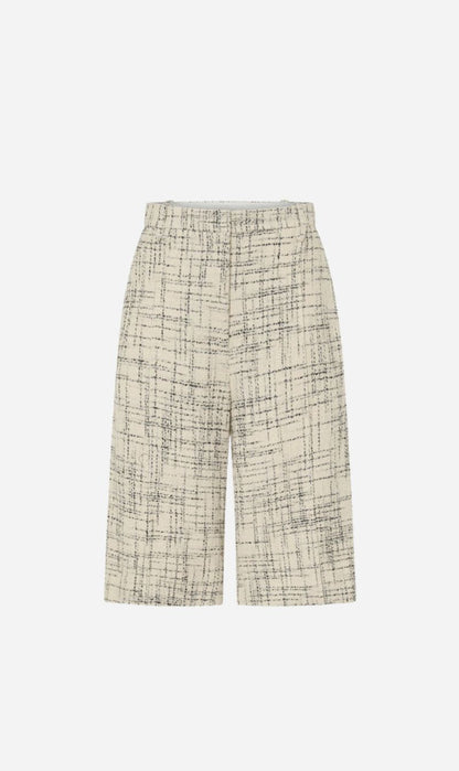 Camilla and Marc | Corvina Short - Cream Cross Hatch