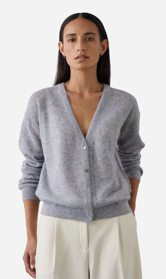 Laing | Fine Alpaca Cardigan - Heather
