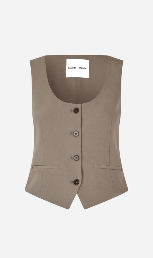 Samsoe Samsoe | Salaney Vest - Dark Aluminum