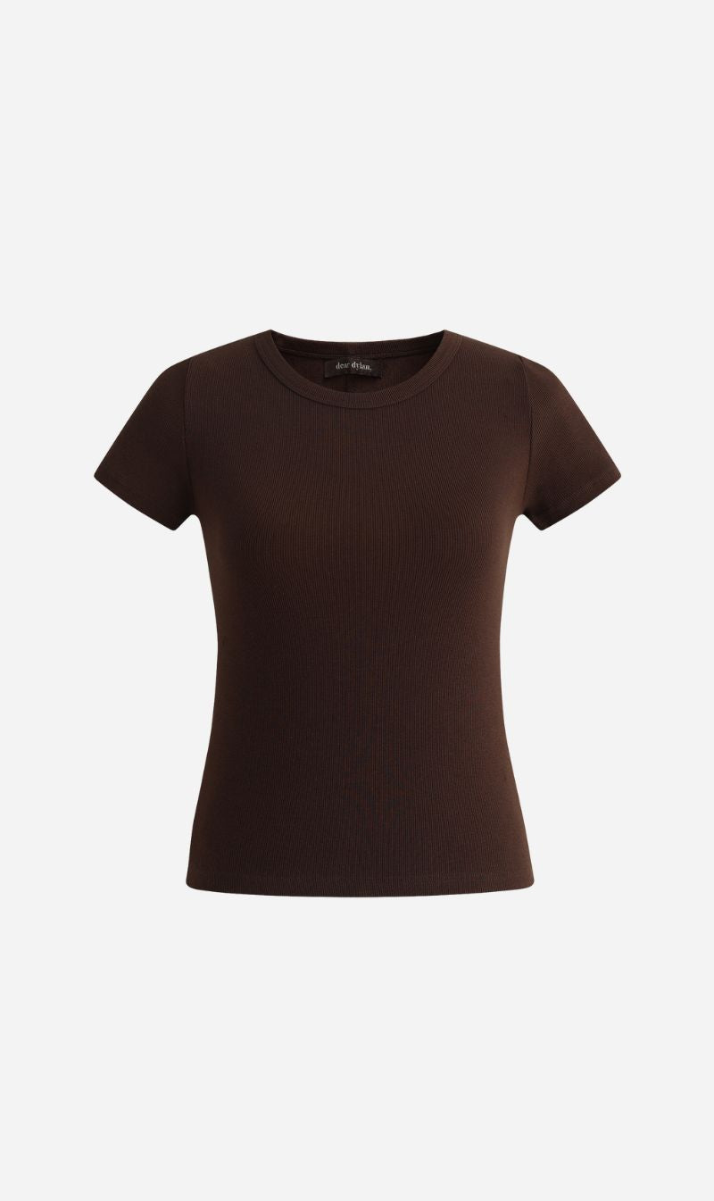 Dear Dylan | Baby Tee - Umber