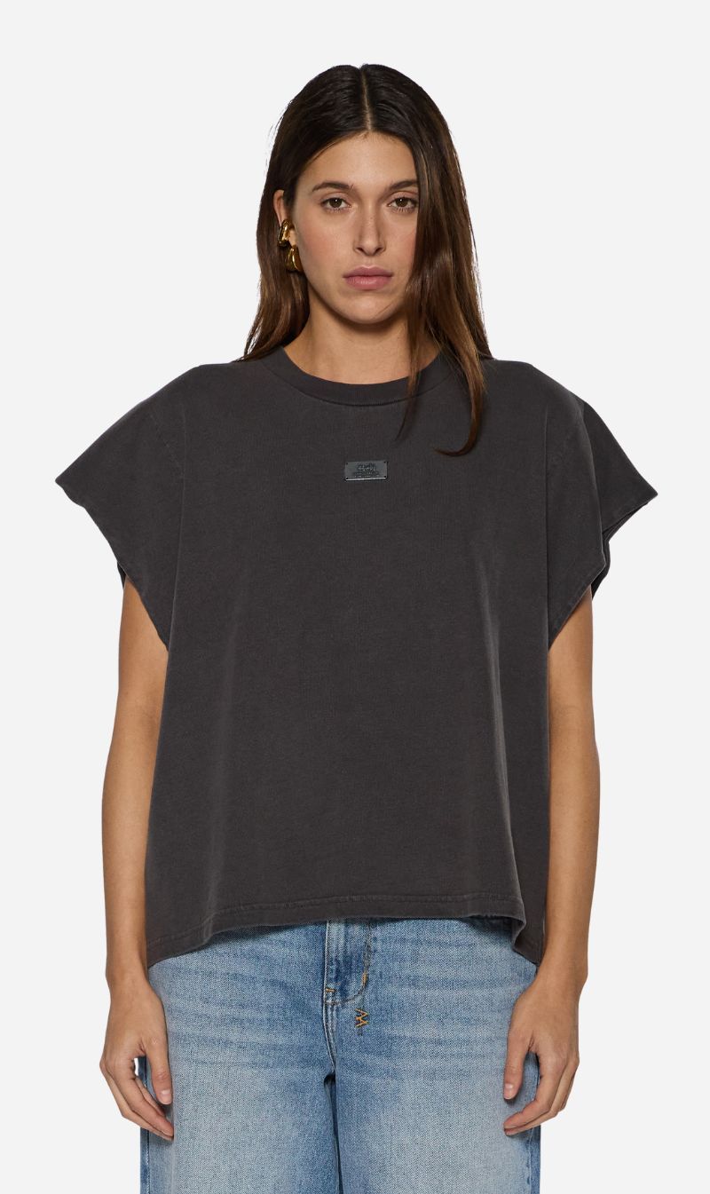 Ksubi | Badge K Super Short Sleeve Tee - Washed Black