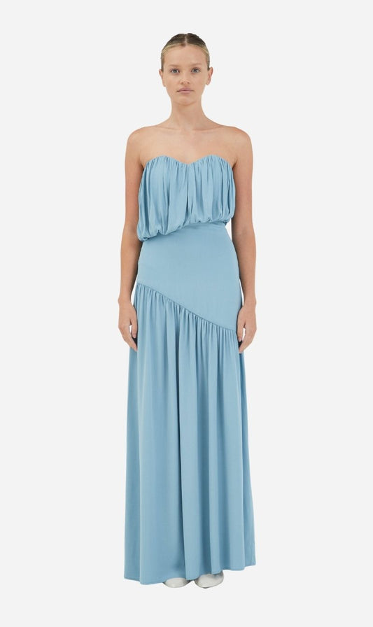 Third Form | Seraphic Strapless Maxi Dress - Aquatic