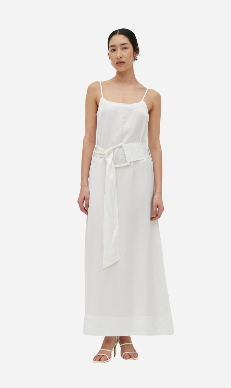 Third Form | Elysian Belted Maxi Dress - White
