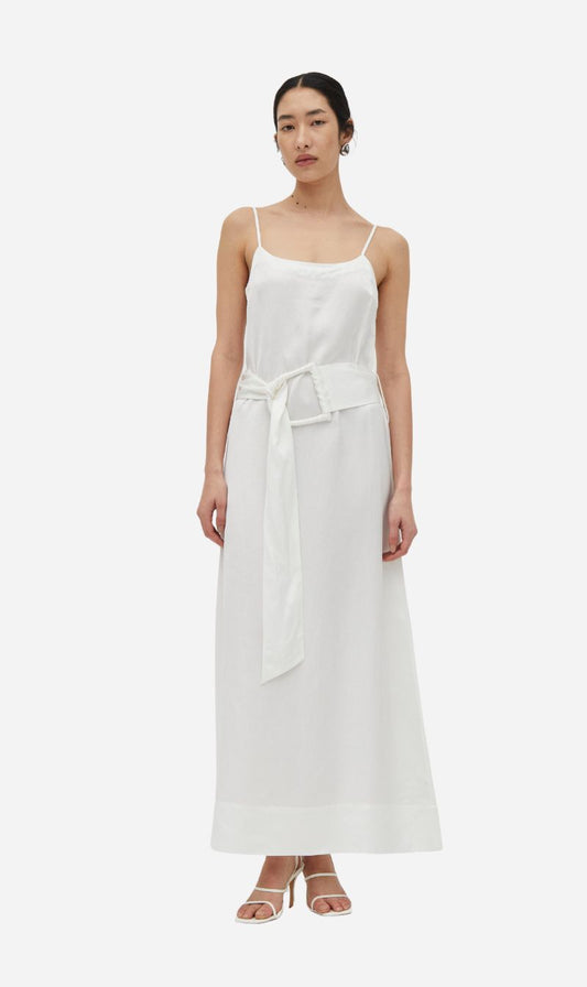 Third Form | Elysian Belted Maxi Dress - White