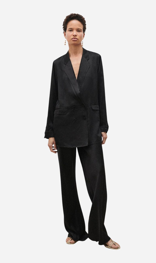 Silk Laundry | Relaxed Blazer - Black