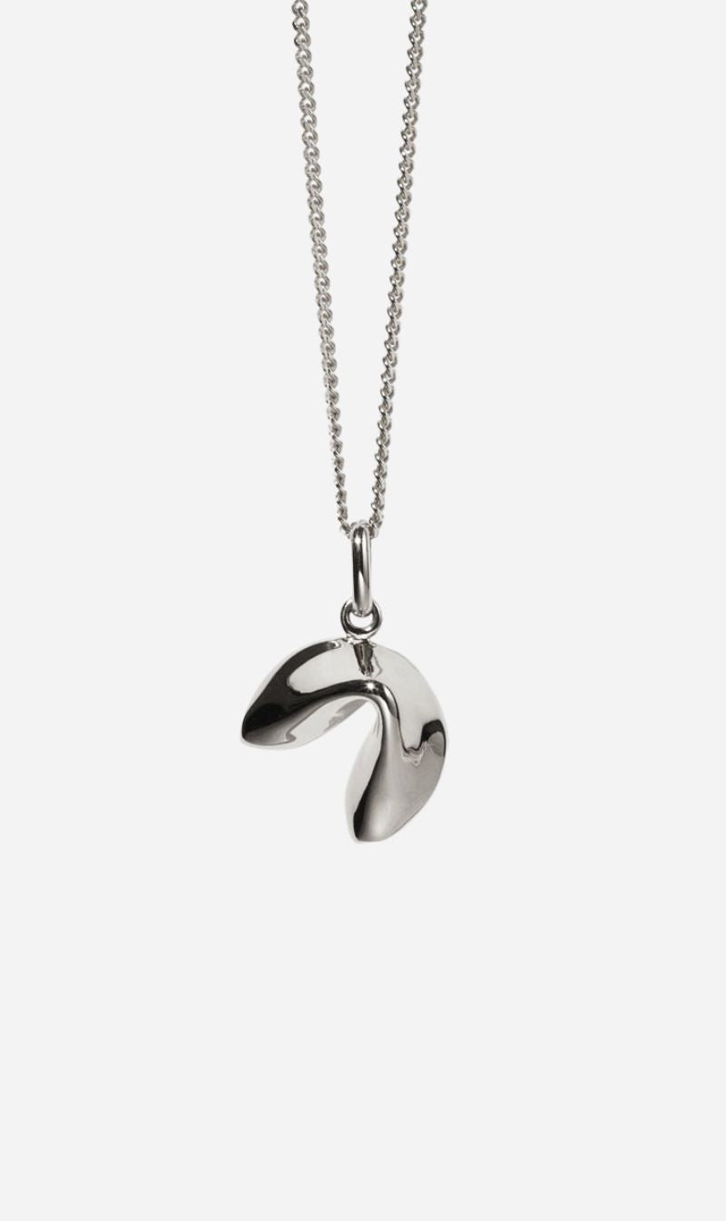 Meadwolark | Fortune Cookie Charm Necklace - Sterling Silver