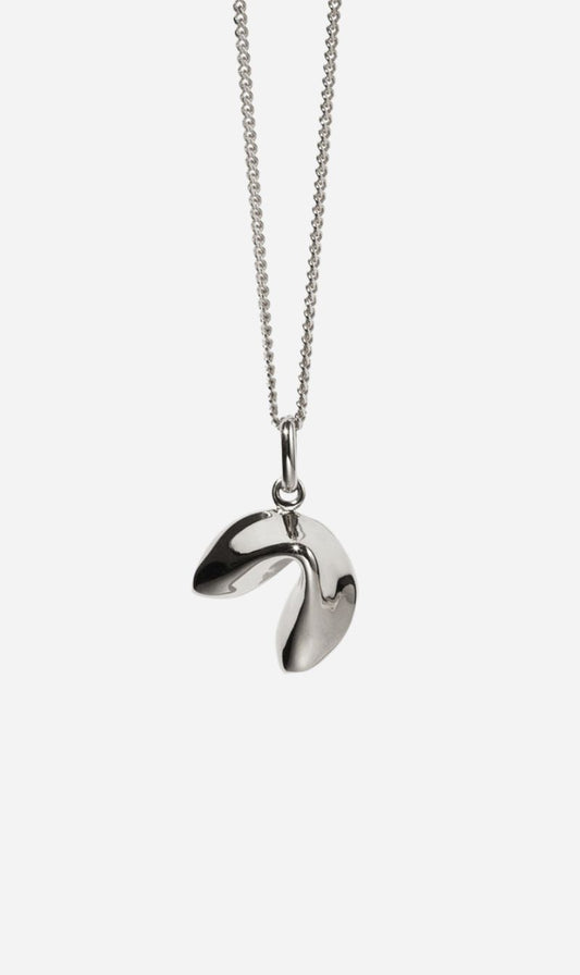 Meadwolark | Fortune Cookie Charm Necklace - Sterling Silver