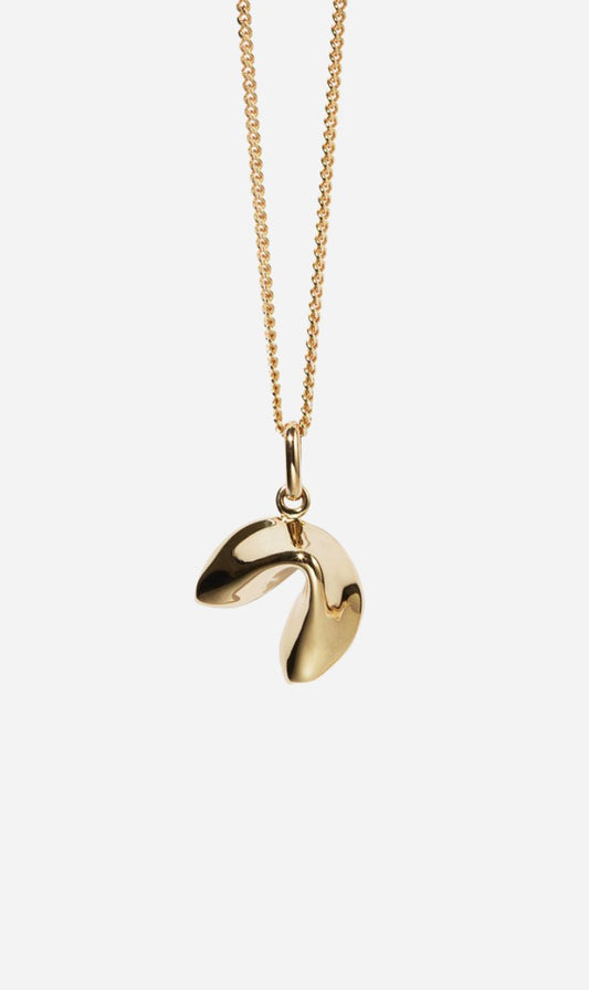 Meadowlark | Fortune Cookie Charm Necklace - Gold Plated