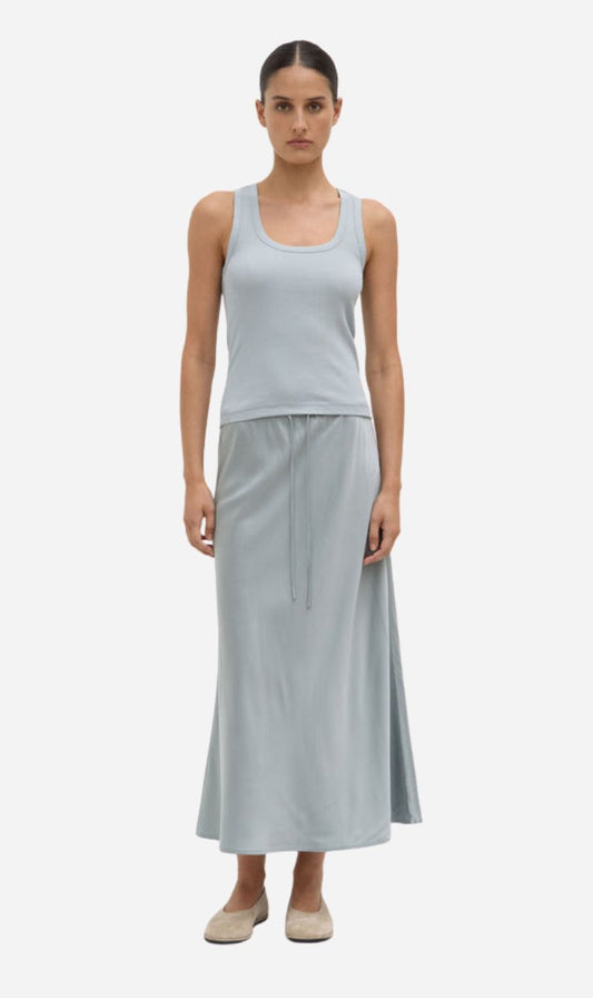 Assembly Label | Robyn Scoop Neck Rib Tank - Cloud