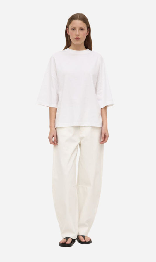 Assembly Label | Max Cotton Oversized Tee - White