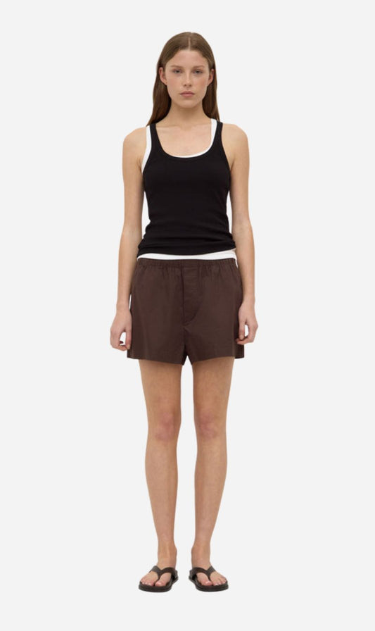 Assembly Label | Everyday Poplin Short - Ganache