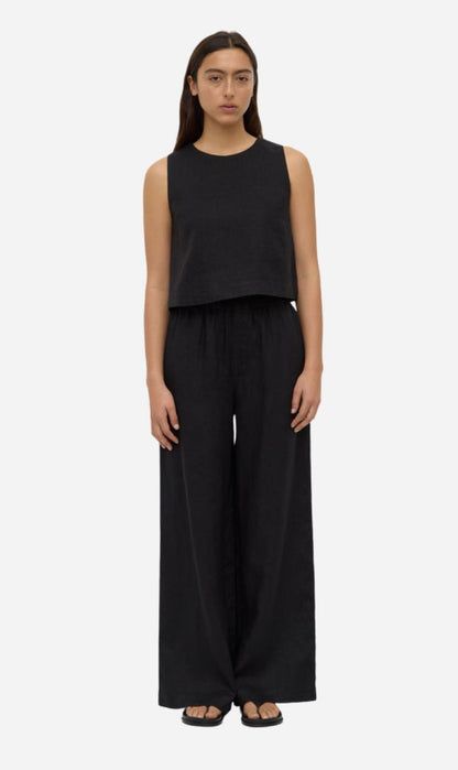 Assembly Label | Everyday Linen Pant - Black